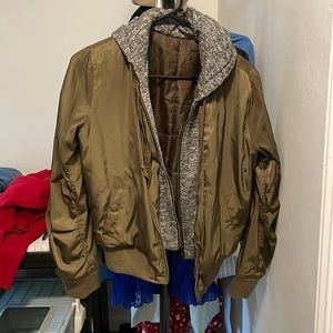 Green bomber jacket